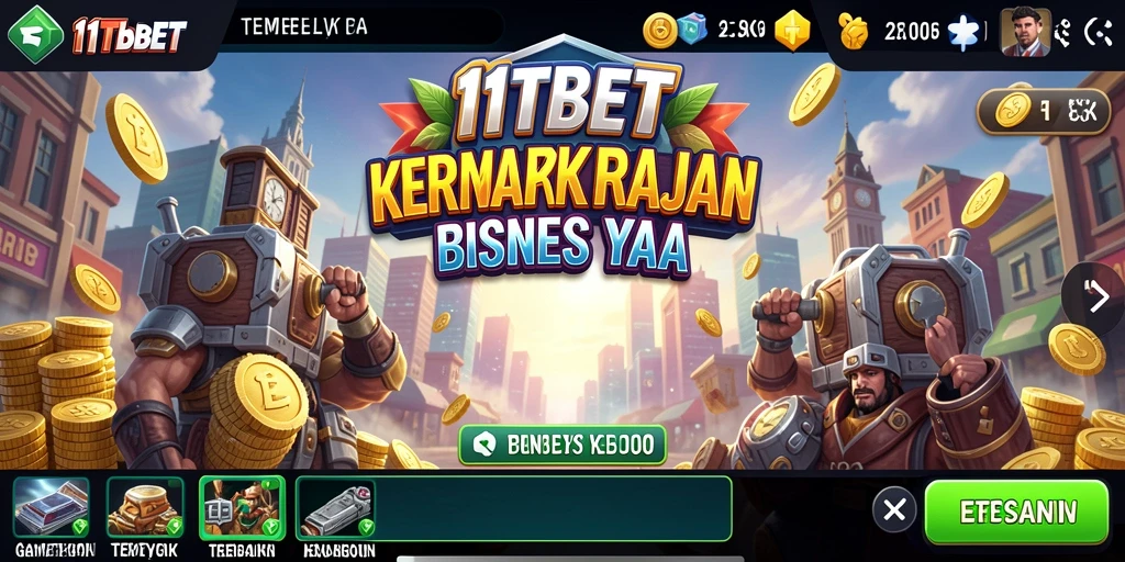Tampilan screenshot utama 11TBET dengan gameplay Tycoon yang menarik.