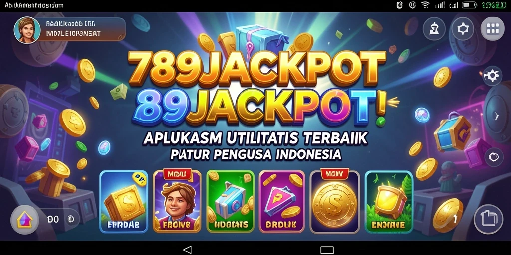Tampilan aplikasi 789JACKPOT dengan fitur utilitas yang menarik.