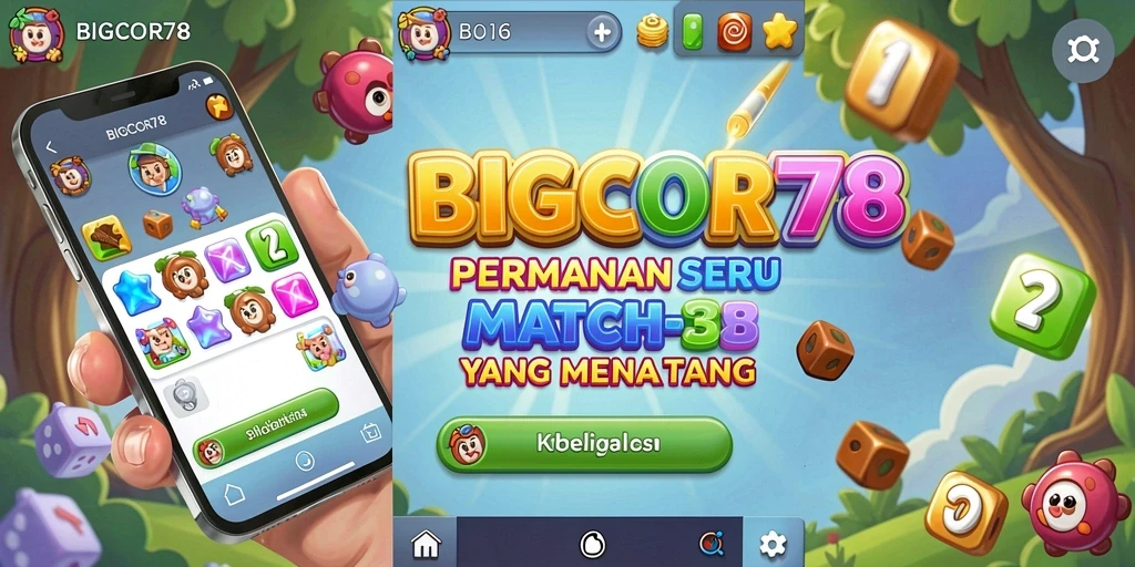 Screenshot gameplay BIGCOR78 yang menarik dalam permainan Match-3.