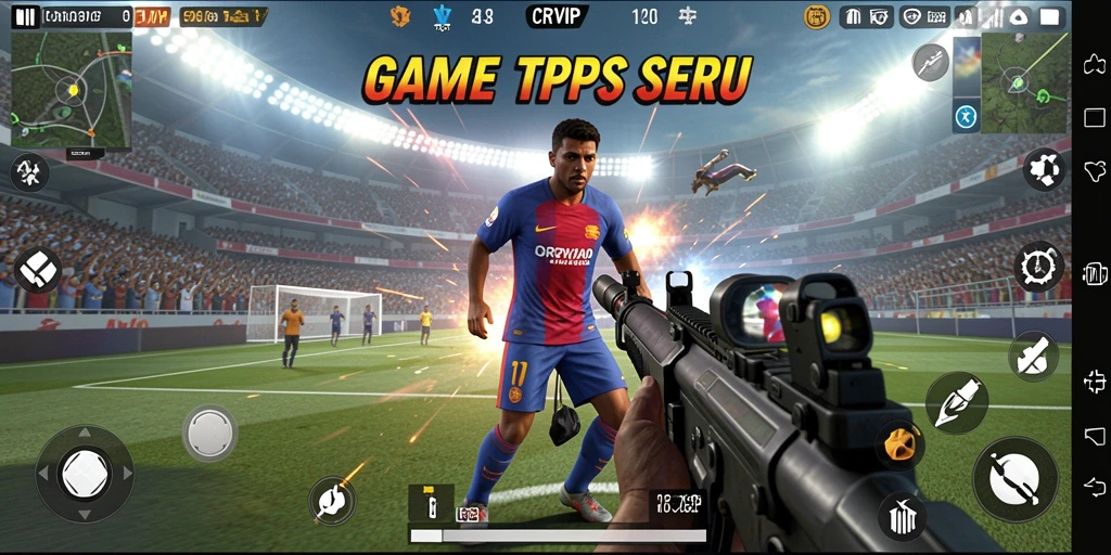 Tampilan screenshot CR7VIP yang menunjukkan momen seru dalam permainan TPS.