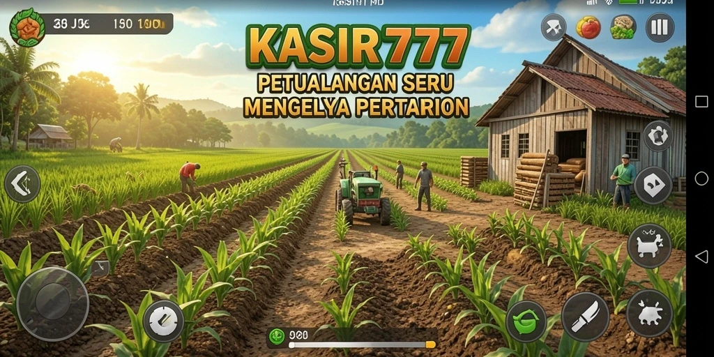 Screenshot KASIR777 menampilkan aktivitas farming yang menyenangkan.