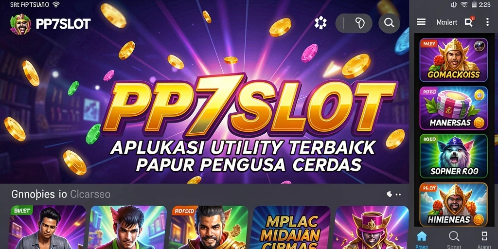 Tampilan antarmuka pengguna PP7SLOT yang intuitif dan menarik.