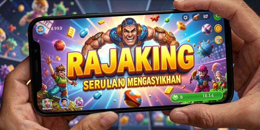Tampilan gameplay seru dari RAJAKING yang menarik dan mengasyikkan.