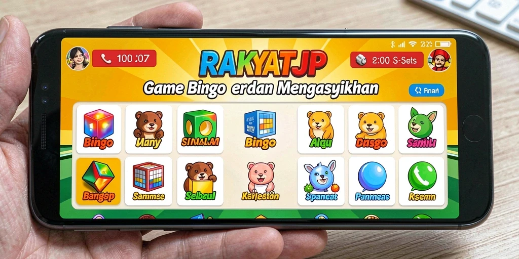Tampilan gameplay RAKYATJP yang menarik dan interaktif.