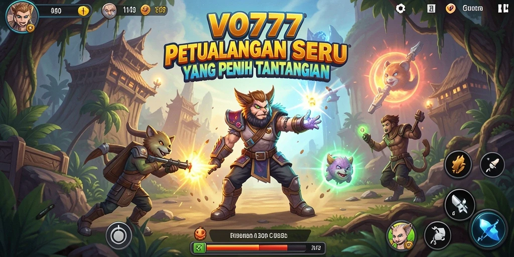 Gameplay VO777 yang menampilkan aksi petualangan mendebarkan.