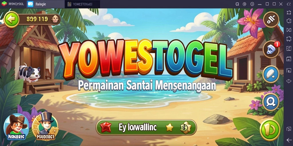 Tampilan gameplay yang ceria dan penuh warna di YOWESTOGEL.