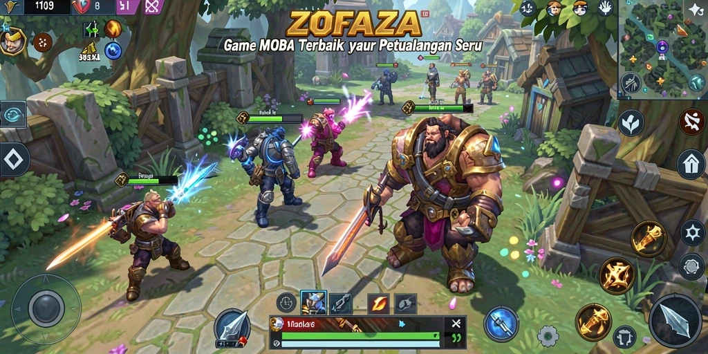 Gameplay ZOFAZA yang penuh aksi dan strategi seru.